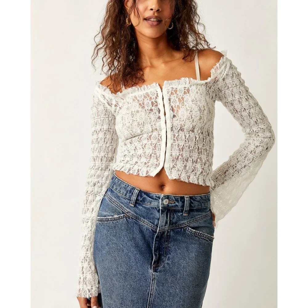 FREE PEOPLE Madison Top / White - Picture 5 of 9